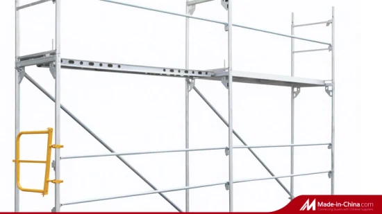 Sistema de andamios de fachada de acero galvanizado para uso en plataformas de construcción con certificado ANSI